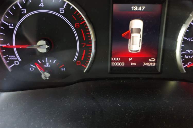 Used Haval H2s 2018 Red-Label 1.5T Dual-Clutch Luxury Model Odometer Close Up