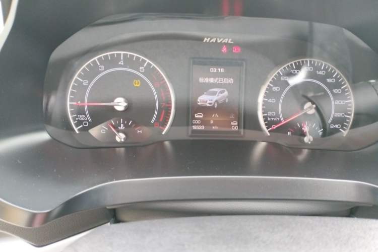 Used Haval H2s 2018 Red-Label 1.5T Dual-Clutch Elite Model Odometer Close Up
