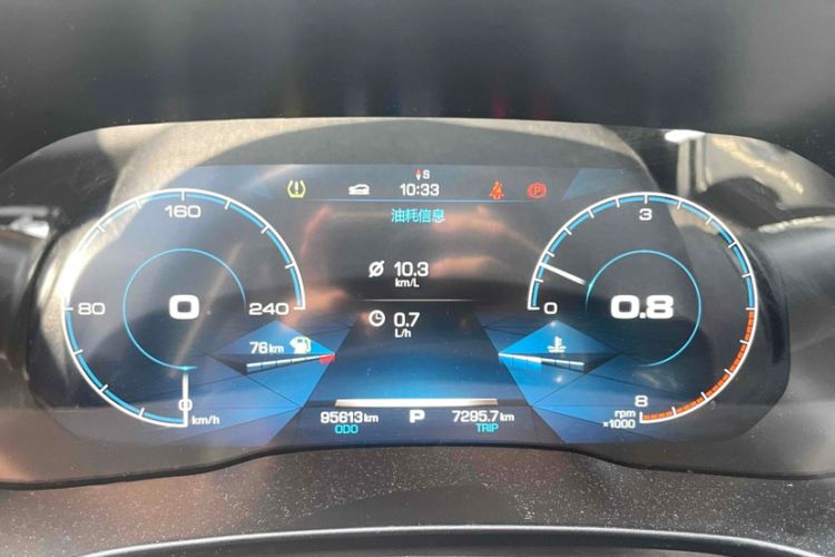 Used Haval H4 2018 Blue Label 1.5 GDIT DCT Fashion Edition Odometer Close Up