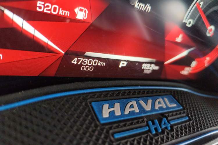 Used Haval H4 2018 Blue Label 1.5 GDIT DCT Fashion Edition Odometer Close Up
