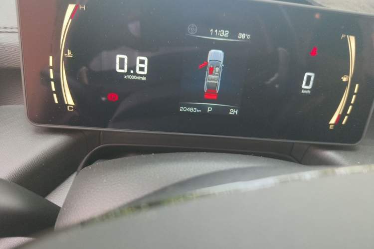 Used Haval H5 2025 2.0T Automatic All-Wheel Drive LinkedIn Edition Gasoline Odometer Close Up