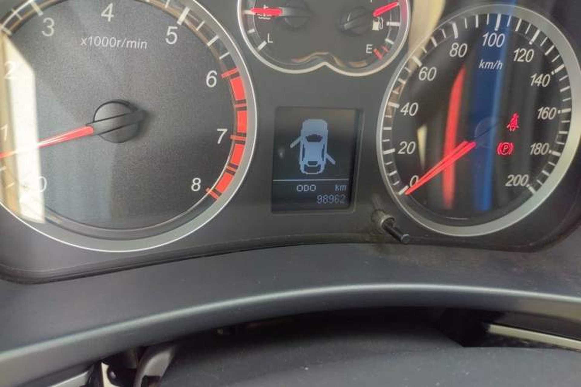 Used Haval H5 Classic 2015 2.0T Manual 4x4 Advanced Trim Odometer Close Up