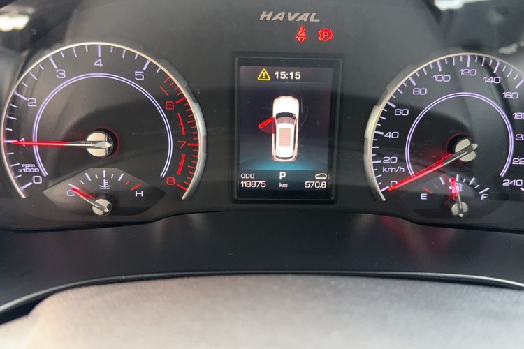 Used Haval H6 2017 Blue Label 2.0T Automatic Two-Wheel Drive Smart Edition Odometer Close Up