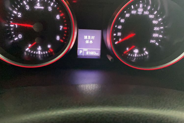 Used Haval H6 2017 Red-Label Sport Edition 1.5T Automatic Two-Wheel Drive Luxury Model Odometer Close Up