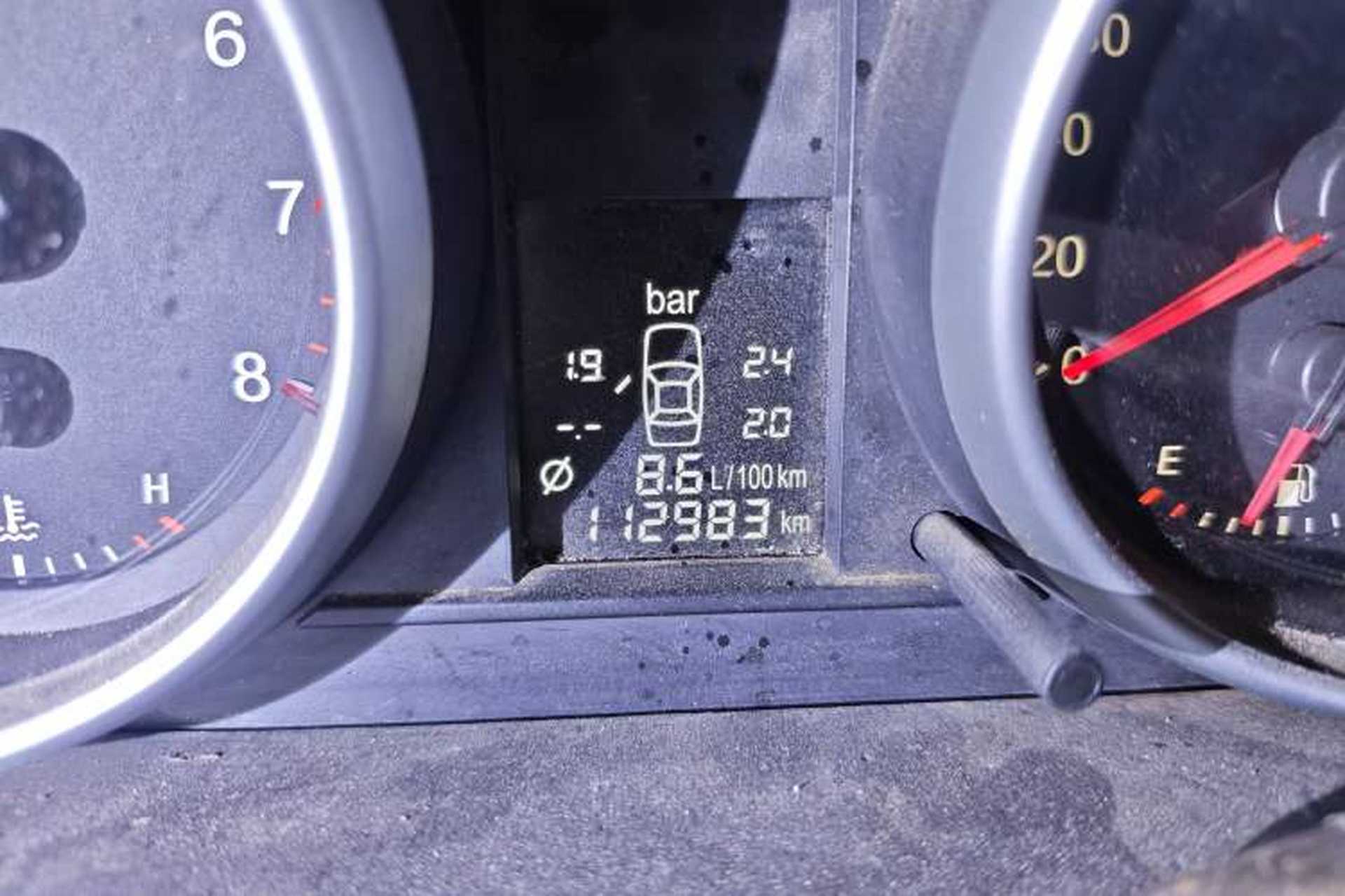 Used Haval H6 2012 1.5T Manual Two-Wheel Drive Elite Model Odometer Close Up
