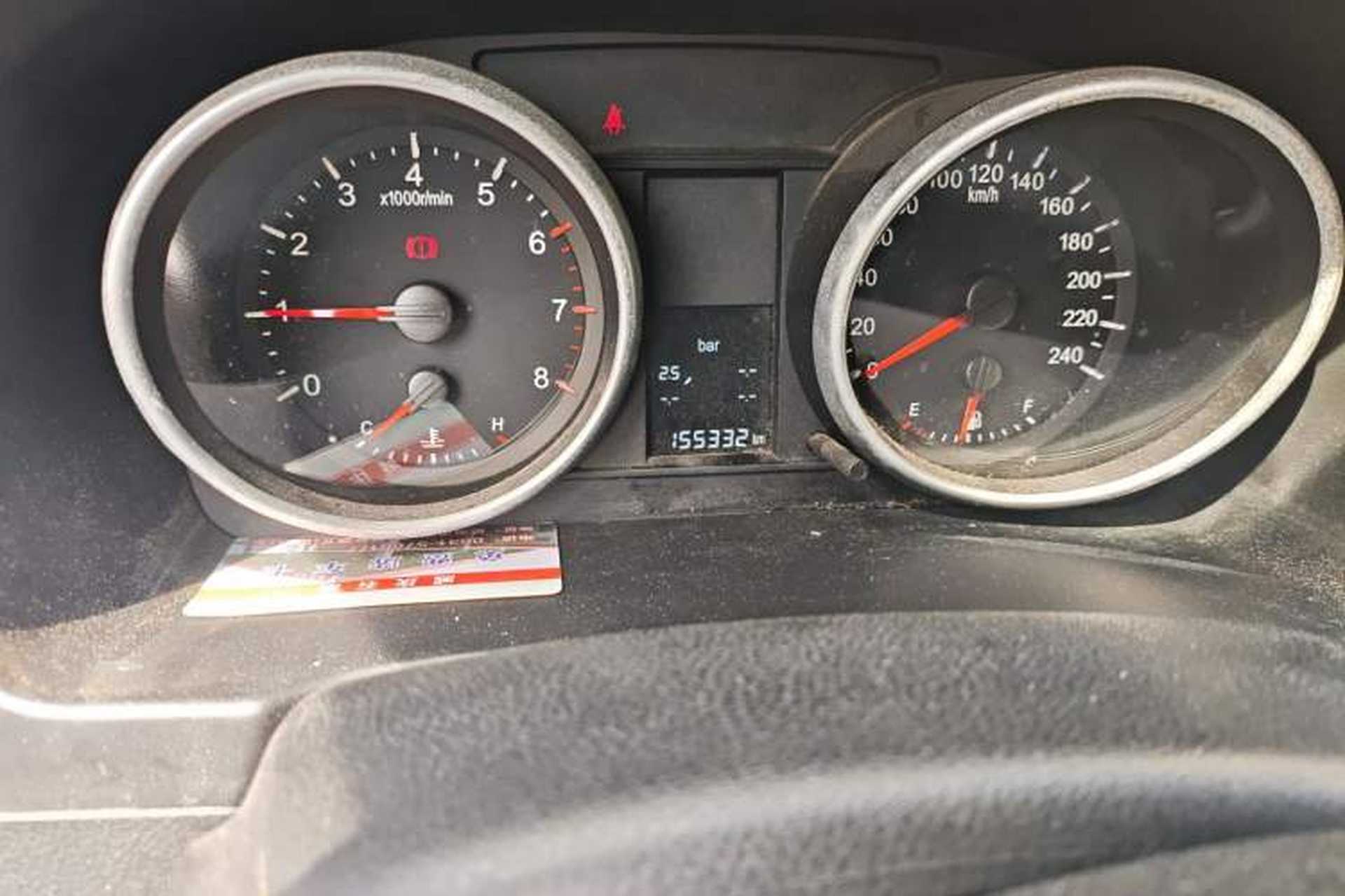 Used Haval H6 2012 Green Silence 2.0T Manual 4x4 Elite Model Odometer Close Up