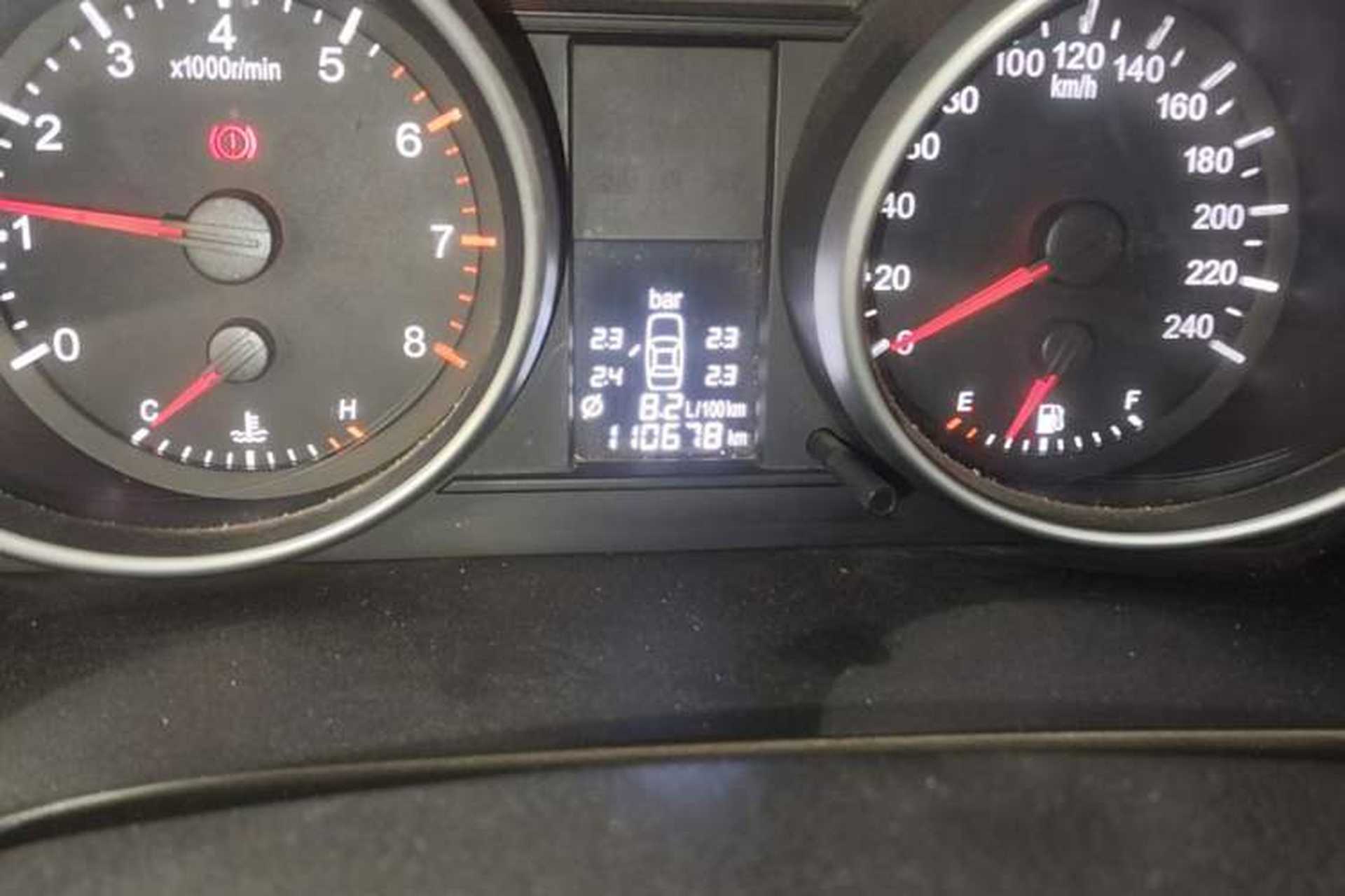 Used Haval H6 2012 1.5T Manual Two-Wheel Drive Elite Model Odometer Close Up