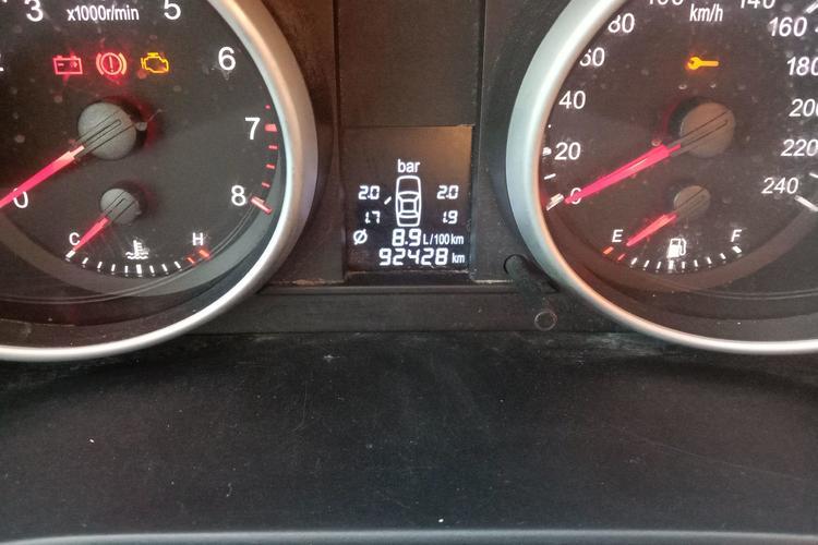 Used Haval H6 2012 1.5T Manual Two-Wheel Drive Elite Model Odometer Close Up