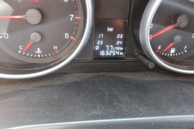 Used Haval H6 2012 1.5T Manual Two-Wheel Drive Elite Model Odometer Close Up