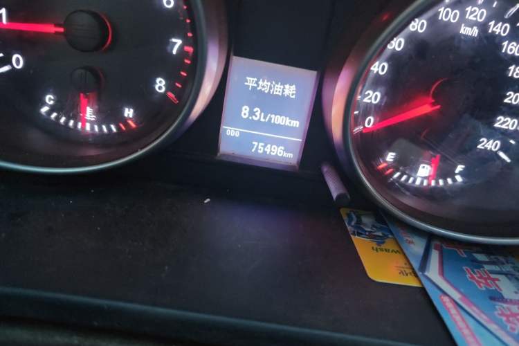 Used Haval H6 2013 Upgraded Model 1.5T Manual Two-Wheel Drive Elite Version Odometer Close Up
