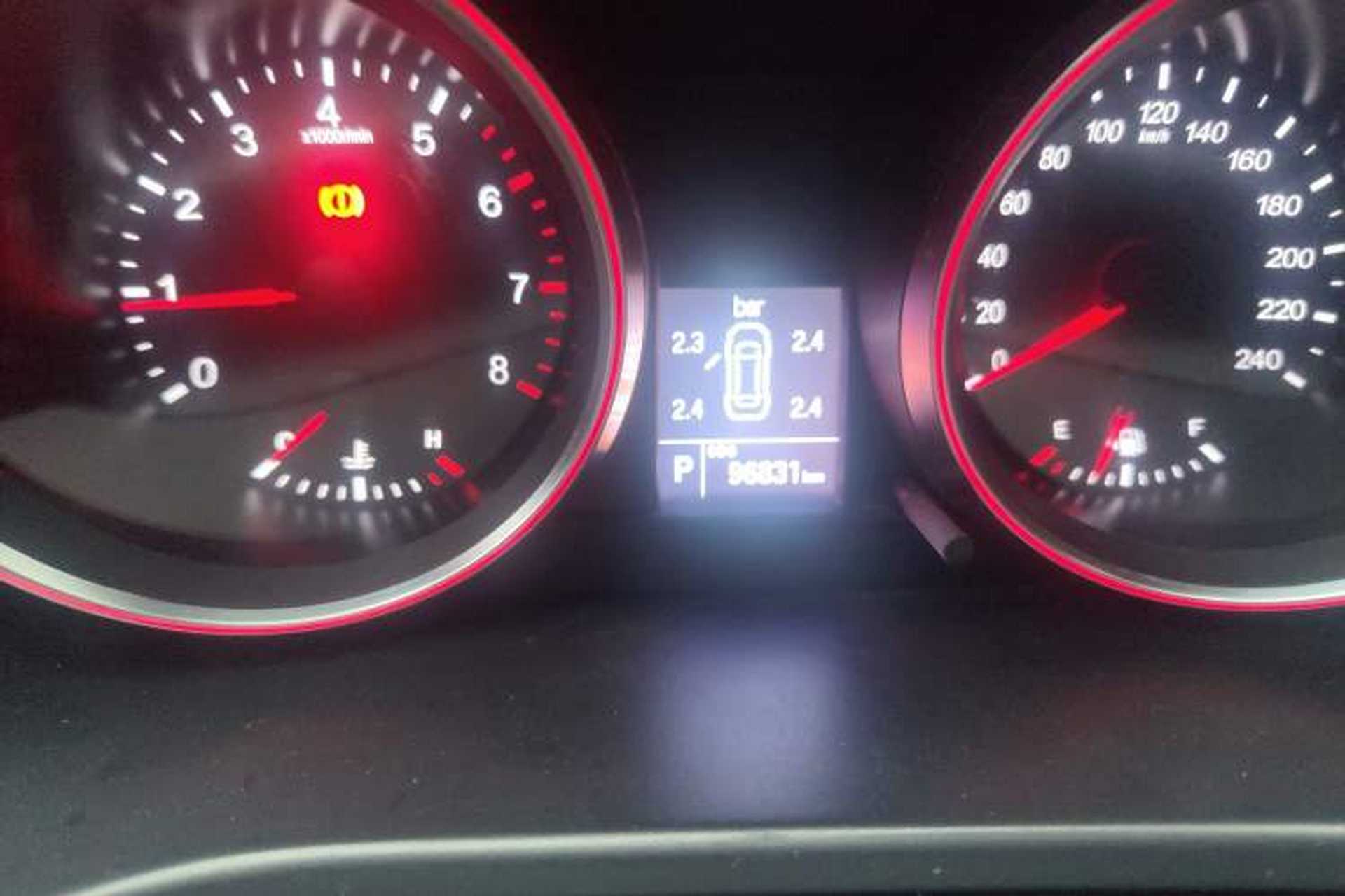 Used Haval H6 2015 Sport Edition 1.5T Automatic Two-Wheel Drive Luxury Model Odometer Close Up