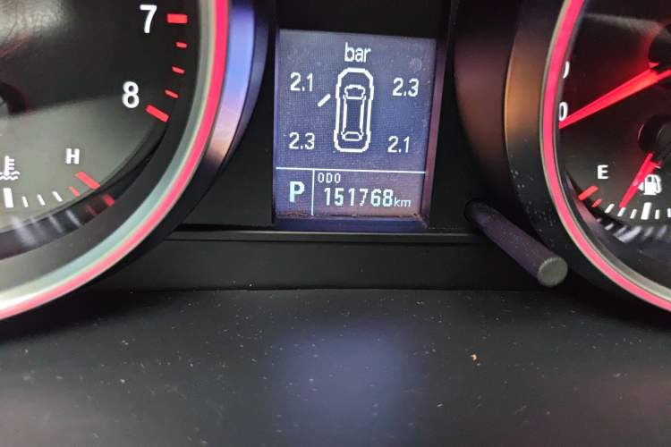 Used Haval H6 2015 Sport Edition 1.5T Automatic Two-Wheel Drive Luxury Model Odometer Close Up