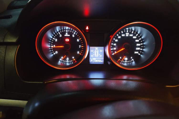 Used Haval H6 2015 Sport Edition 1.5T Automatic Two-Wheel Drive Luxury Model Odometer Close Up