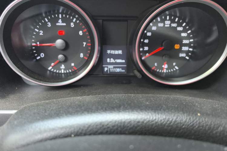 Used Haval H6 2015 Sport Edition 1.5T Automatic Two-Wheel Drive Luxury Model Odometer Close Up