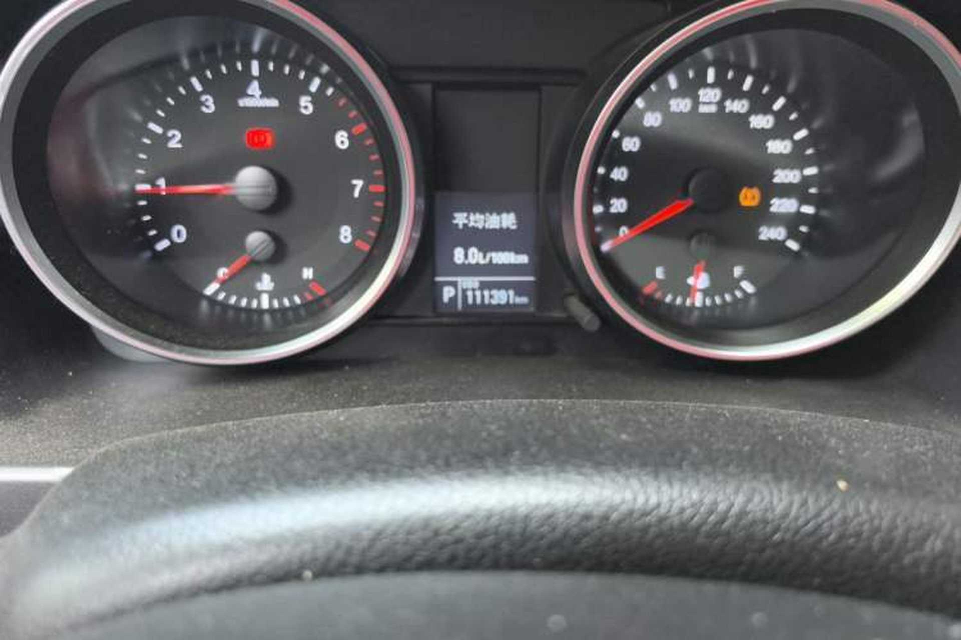 Used Haval H6 2015 Sport Edition 1.5T Automatic Two-Wheel Drive Luxury Model Odometer Close Up