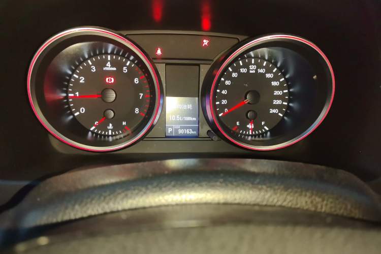 Used Haval H6 2015 Sport Edition 1.5T Automatic Two-Wheel Drive Luxury Model Odometer Close Up