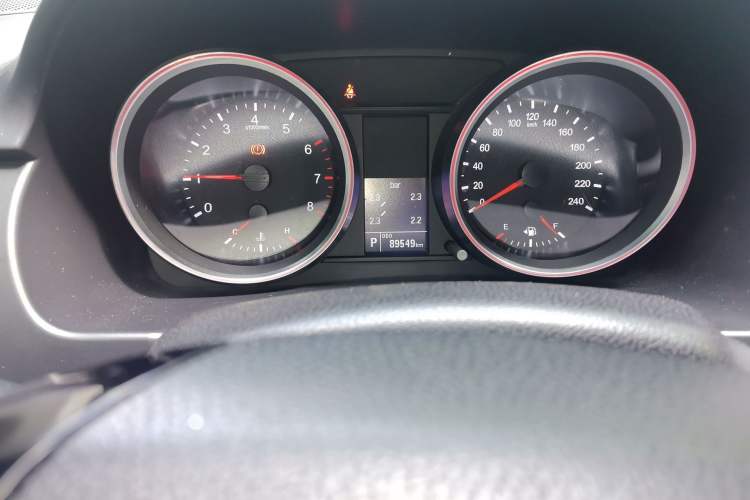 Used Haval H6 2015 Sport Edition 1.5T Automatic Two-Wheel Drive Luxury Model Odometer Close Up