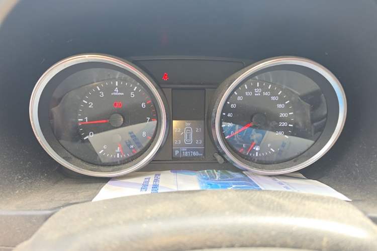 Used Haval H6 2015 Sport Edition 1.5T Automatic Two-Wheel Drive Luxury Model Odometer Close Up