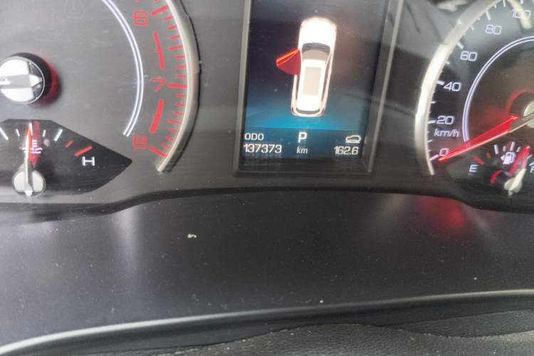 Used Haval H6 2017 Blue Label 1.5T Automatic Two-Wheel Drive ZhiShang Model Odometer Close Up