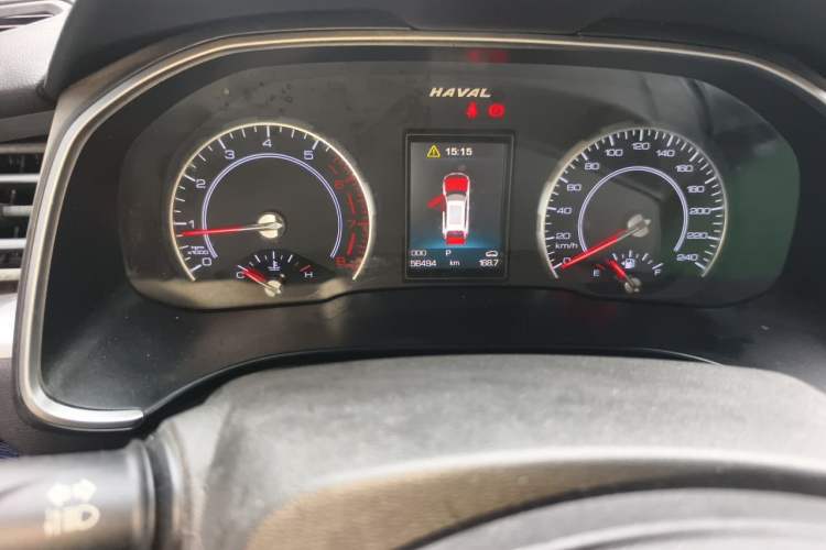 Used Haval H6 2017 Red-Label 1.3T Automatic Two-Wheel Drive ZhiShang Model Odometer Close Up