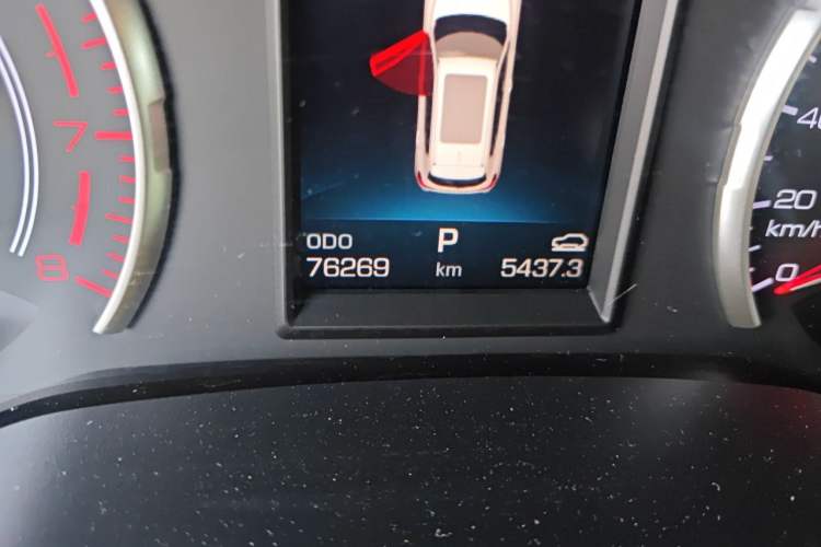 Used Haval H6 2017 Blue Label 1.5T Automatic Two-Wheel Drive ZhiShang Model Odometer Close Up