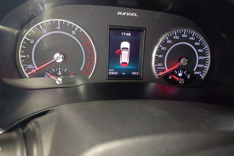 Used Haval H6 2017 Red-Label 1.5T Automatic Two-Wheel Drive Luxury Model Odometer Close Up