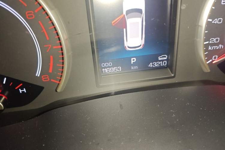 Used Haval H6 2017 Red-Label 1.5T Automatic Two-Wheel Drive Smart Edition Odometer Close Up