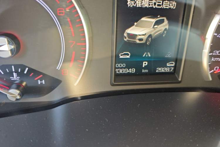 Used Haval H6 2017 Red-Label 1.5T Automatic Two-Wheel Drive Smart Edition Odometer Close Up