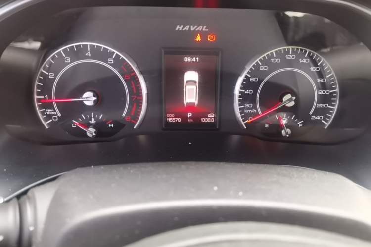 Used Haval H6 2017 Red-Label 1.5T Automatic Two-Wheel Drive Smart Edition Odometer Close Up