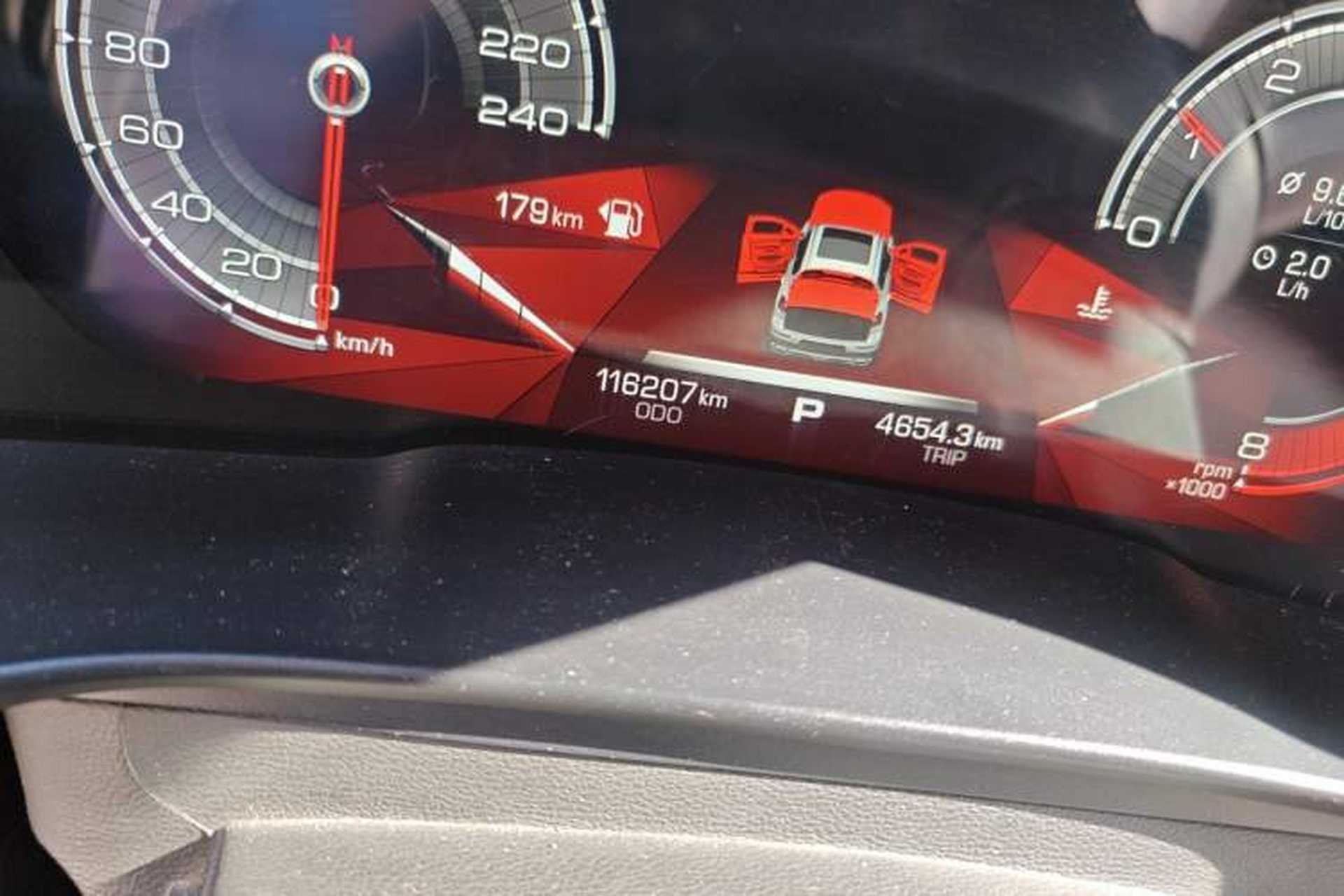 Used Haval H6 2017 Red-Label 2.0T Automatic Two-Wheel Drive Leading Edition Odometer Close Up