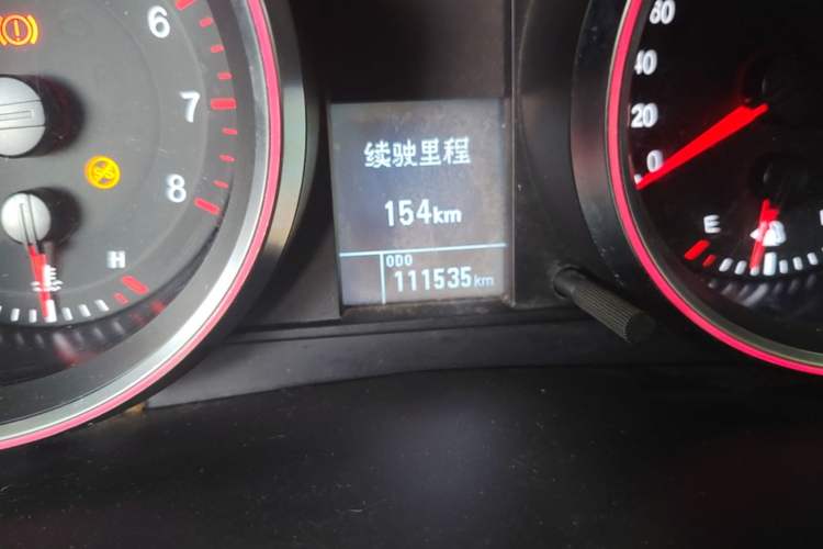 Used Haval H6 2017 Red-Label Sport Edition 1.5T Manual Two-Wheel Drive Elite Model Odometer Close Up