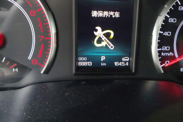 Used Haval H6 2017 Blue Label 1.5T Automatic Two-Wheel Drive ZhiShang Model Odometer Close Up