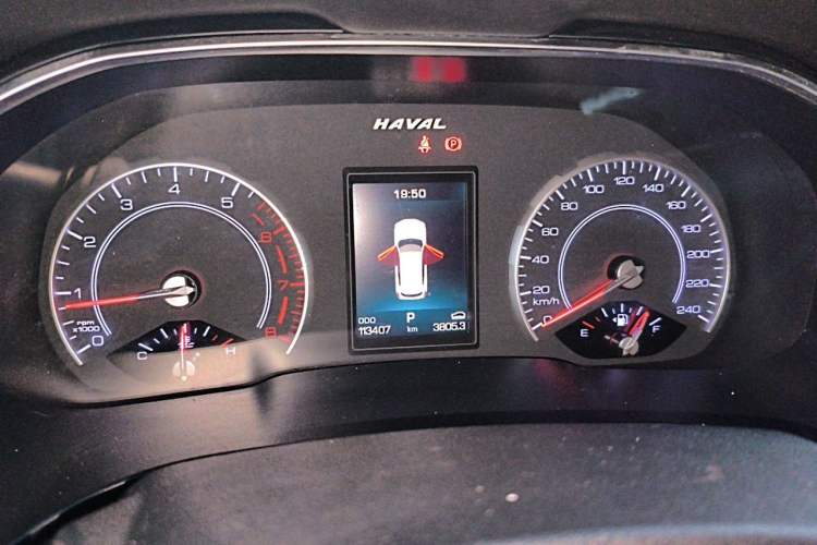 Used Haval H6 2017 Blue Label 2.0T Automatic Two-Wheel Drive Smart Edition Odometer Close Up