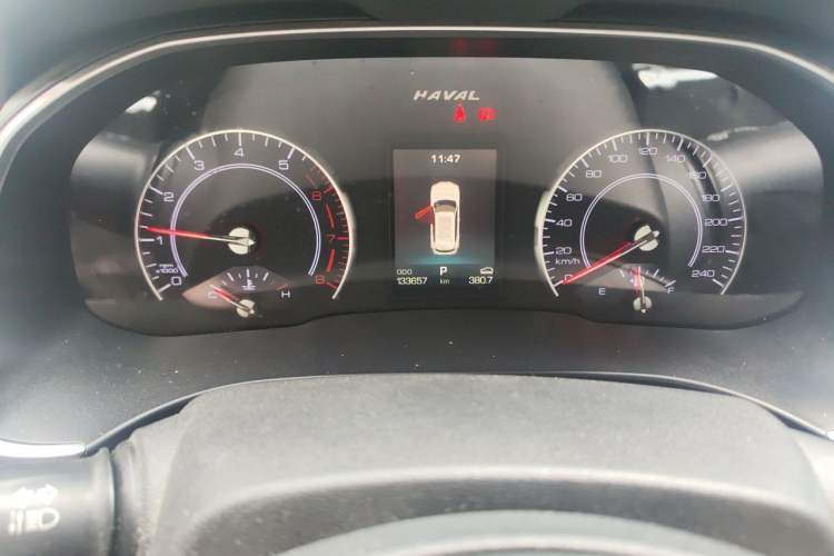 Used Haval H6 2017 Blue Label 1.5T Automatic Two-Wheel Drive ZhiShang Model Odometer Close Up