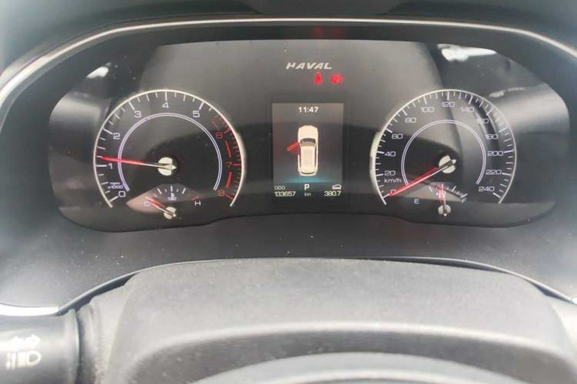 Used Haval H6 2017 Blue Label 1.5T Automatic Two-Wheel Drive ZhiShang Model Odometer Close Up