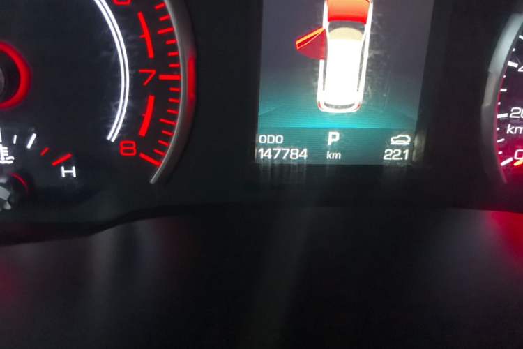 Used Haval H6 2017 Blue Label 1.5T Automatic Two-Wheel Drive ZhiShang Model Odometer Close Up