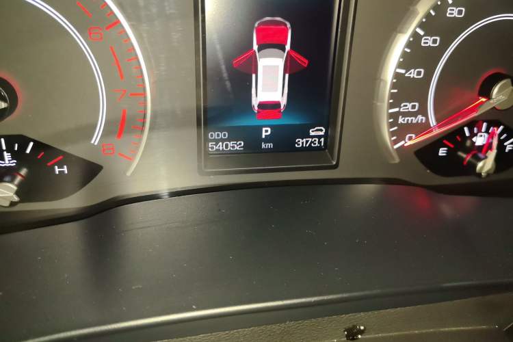 Used Haval H6 2017 Blue Label 1.5T Automatic Two-Wheel Drive ZhiShang Model Odometer Close Up