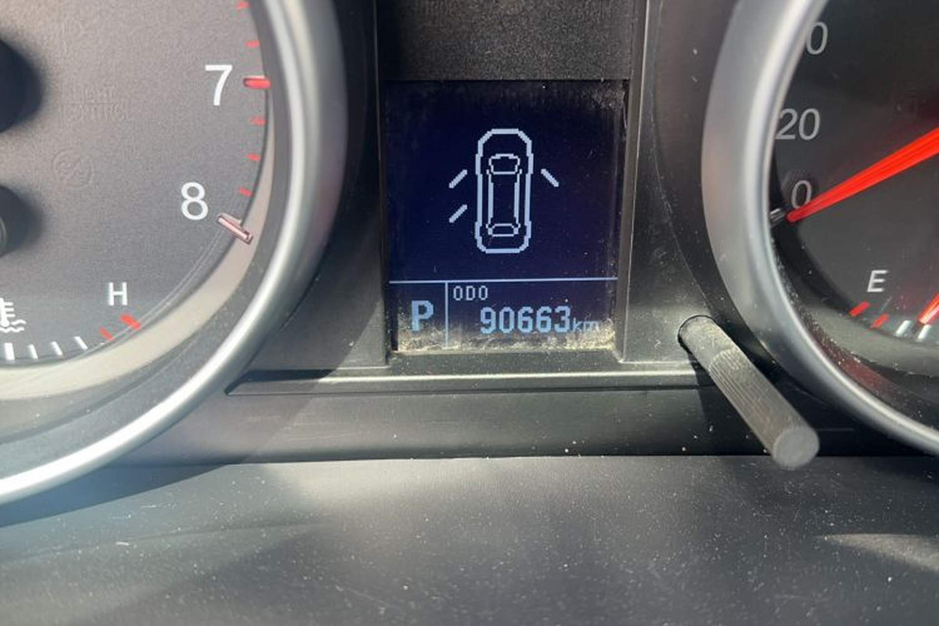 Used Haval H6 2017 Classic Edition 1.5T Automatic Two-Wheel Drive Urban Model Odometer Close Up