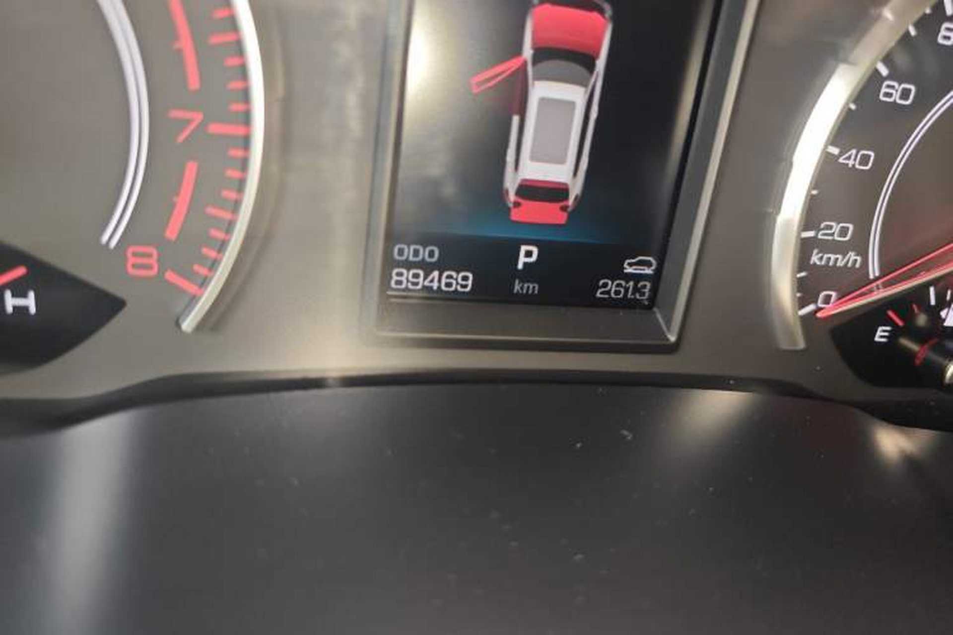 Used Haval H6 2017 Red Label 2.0T Automatic Two-Wheel Drive ZhiShang Model Odometer Close Up