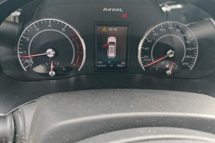 Used Haval H6 2017 Red Label 2.0T Automatic Two-Wheel Drive ZhiShang Model Odometer Close Up