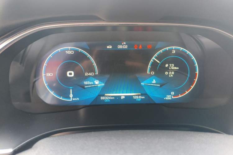 Used Haval H6 2017 Blue Label 1.5T Automatic Two-Wheel Drive ZhiShang Model Odometer Close Up