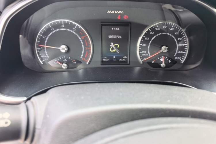 Used Haval H6 2017 Blue Label 1.5T Automatic Two-Wheel Drive ZhiShang Model Odometer Close Up