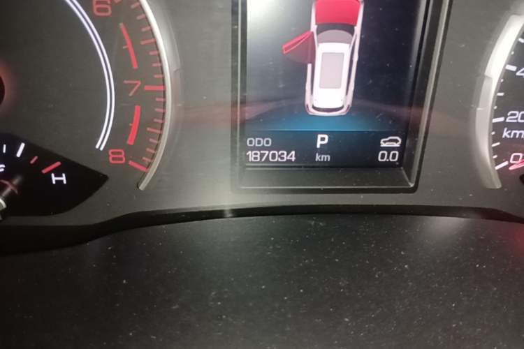 Used Haval H6 2017 Red-Label 1.5T Automatic Two-Wheel Drive Smart Edition Odometer Close Up