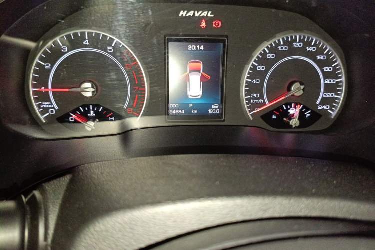 Used Haval H6 2017 Red Label 2.0T Automatic Two-Wheel Drive ZhiShang Model Odometer Close Up