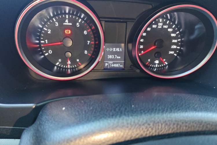 Used Haval H6 2017 Red-Label Sport Edition 1.5T Automatic Two-Wheel Drive Luxury Model Odometer Close Up