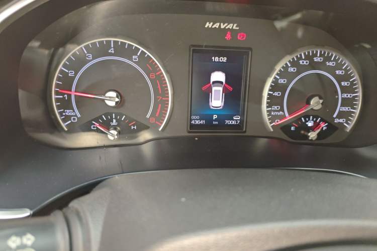 Used Haval H6 2017 Blue Label 1.5T Automatic Two-Wheel Drive ZhiShang Model Odometer Close Up