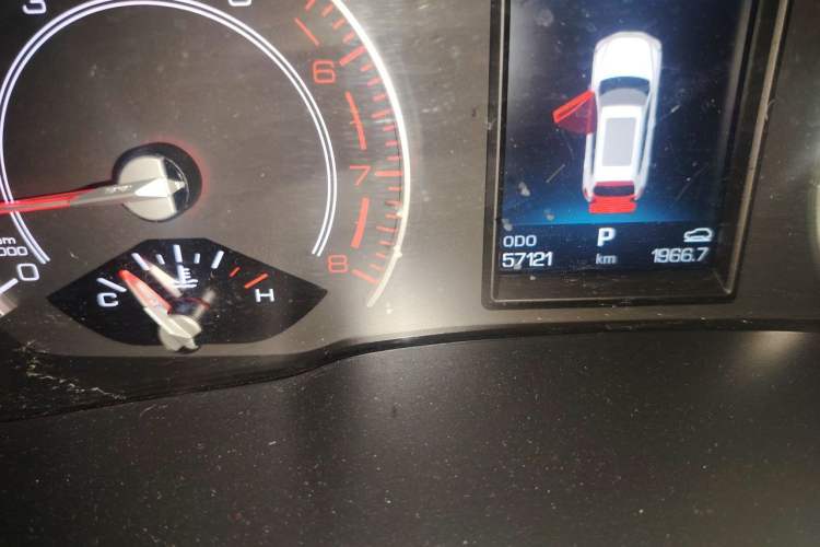 Used Haval H6 2017 Red-Label 1.5T Automatic Two-Wheel Drive Smart Edition Odometer Close Up