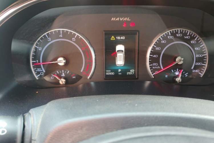 Used Haval H6 2018 Blue-Label 1.5T Automatic Luxury Model Odometer Close Up