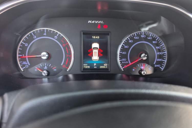 Used Haval H6 2018 Red-Label 1.5T Automatic Luxury Model Odometer Close Up