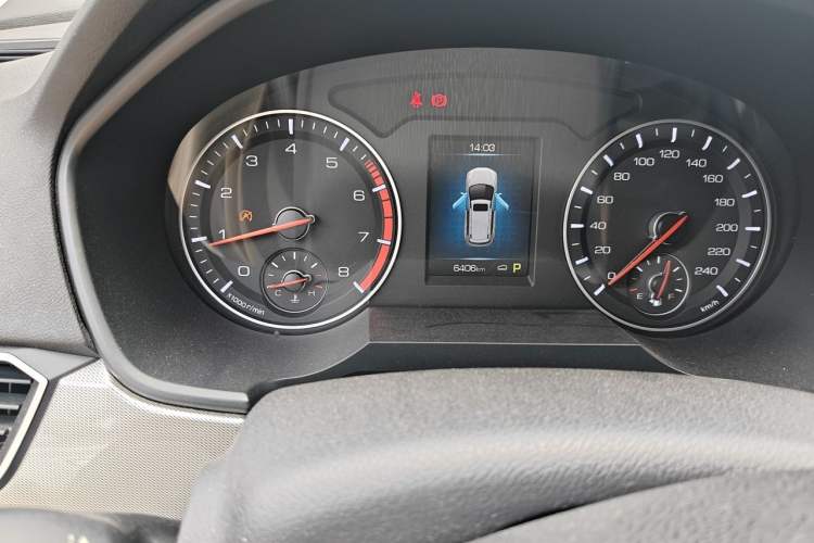 Used Haval H6 2018 Blue Label Sport Edition 1.5T Automatic Two-Wheel Drive Elite Model Odometer Close Up
